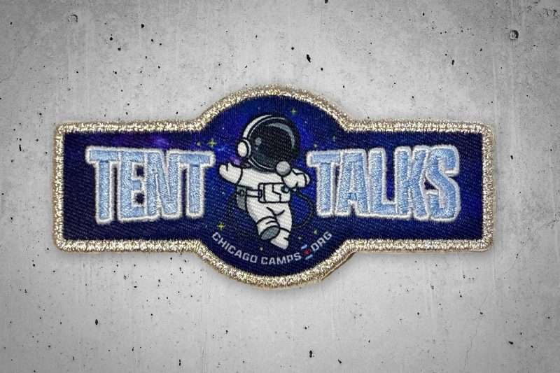 Tent Talks Space Trucker Hat Patch