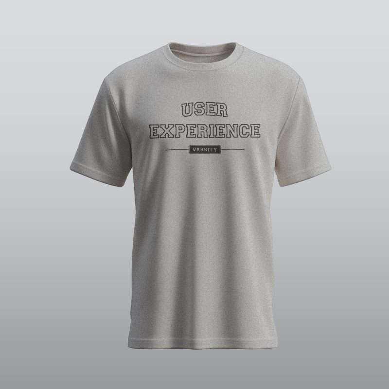 UX Varsity - Black on Athletic Heather