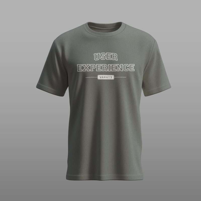 UX Varsity - White on Deep Heather