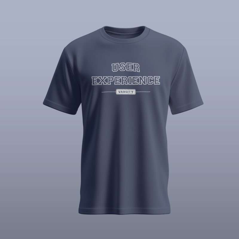 UX Varsity - White on Vintage Navy